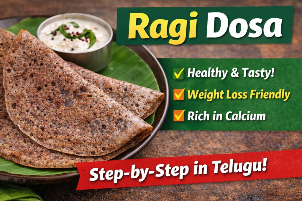 Ragi Dosa – Healthy Breakfast Recipe
